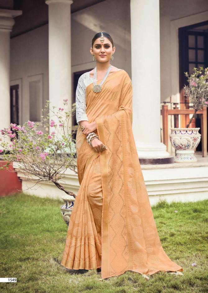Kashvi Soneri Ocassional Silk Ethnic Wear Wholesale Saree Catalog