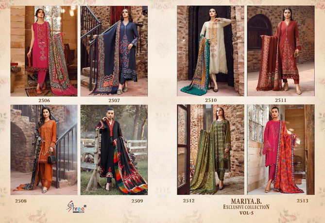 Shree Mariya B Exclusive Collection Vol 5 Ethnic Wear Wholesale Pakistani Salwar Suit