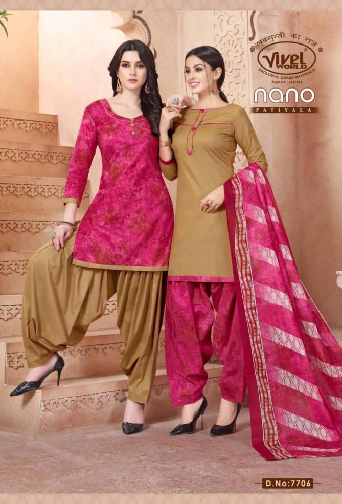 NANO PATIYALA NEW Launch Of Designer Cotton Regular Wear Printed Salwar Suit With Cotton Dupatta