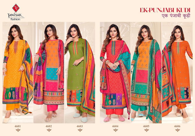 Tanishk Ek Punjabi Kudi Printed Wholesale Dress Material Catalog