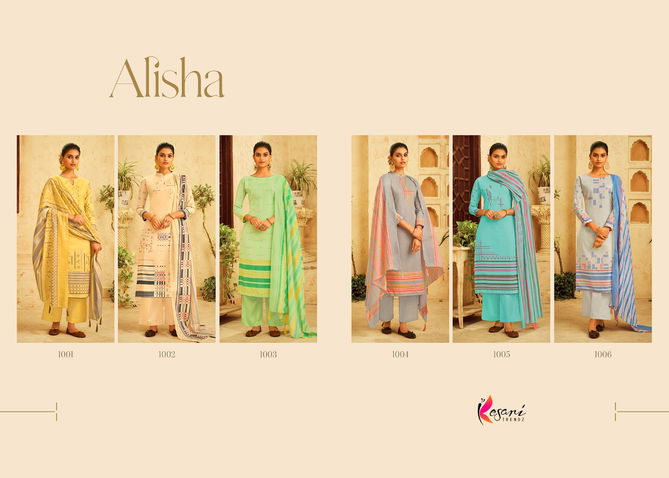 Kesari Alisha Wholesale Printed Cotton Dress Material Catalog