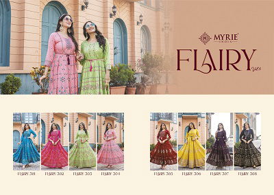 Myrie Flairy Vol 3 Heavy Designer Wholesale Anarkali Kurtis Catalog