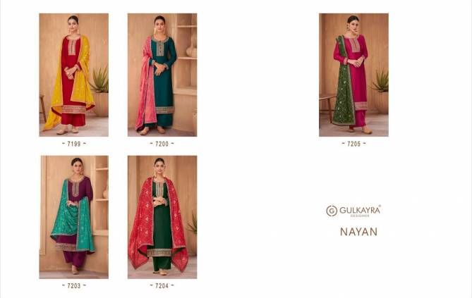 Gulkayra Nayan Heavy Silk Wholesale Designer Salwar Suits