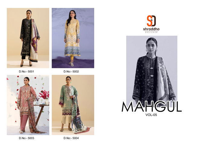 Shraddha Mahgul Vol 5 Wholesale Pakistani Salwar Kameez Catalog