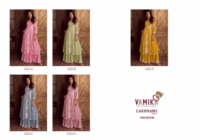 Vamika Lakhnawi Vol 4 Wholesale Readymade Sharara Suits