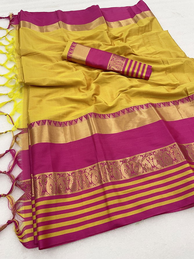 Kerry Soft Cotton Silk Wholesale Non Catalog Sarees