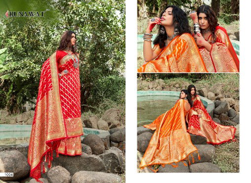 Bunawat Raj Kanya Festive Wear Wholesale Banarasi Silk Sarees