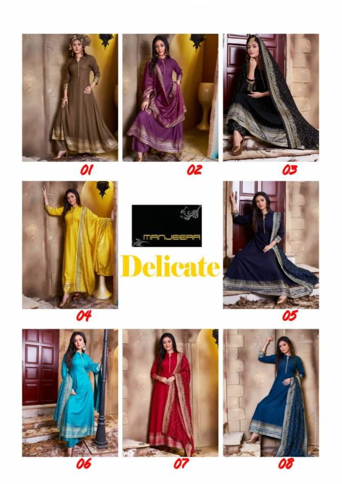 Manjeera Delicate Festive Wear Wholesale Readymade Salwar Suits