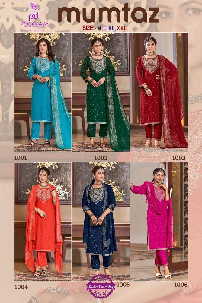 Poonam Mumtaz Festive Wear Wholesale Readymade Salwar Suits