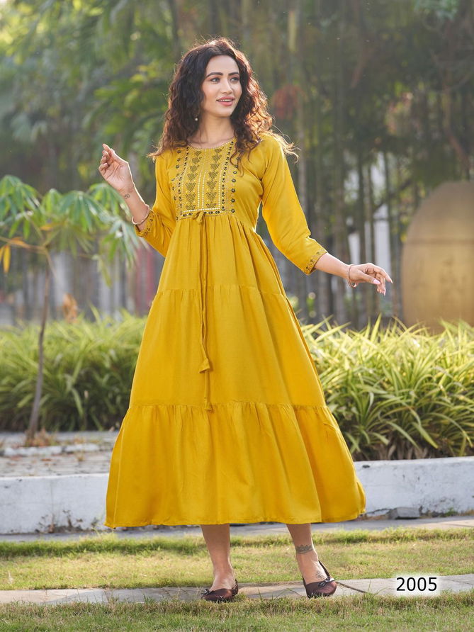 Blue Hills Sun Burn Wholesale Printed Anarkali Kurtis Catalog