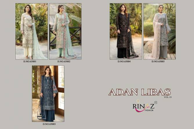 Rinaz Adan Libas Vol 18 Wholesale Georgette Pakistani Suits