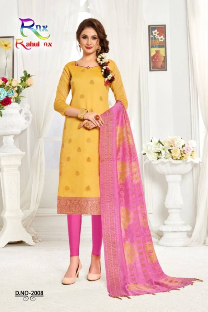 Rahul Nx Kanchipuram Vol 2 Special Banarsi Salwar And Dupatta Chudidar Dress Material 