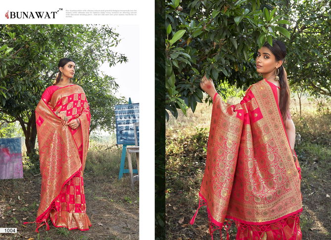 Bunawat Mrignyani Wholesale Designer Banarasi Silk Saree Catalog