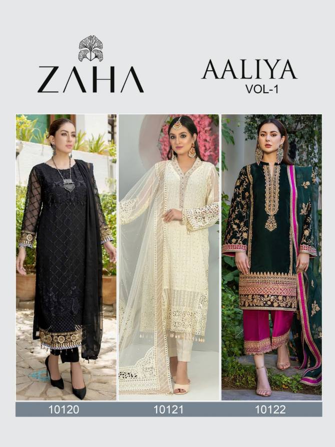 Zaha Aaliya Vol 1 Wholesale Georgette Pakistani Suit Catalog
