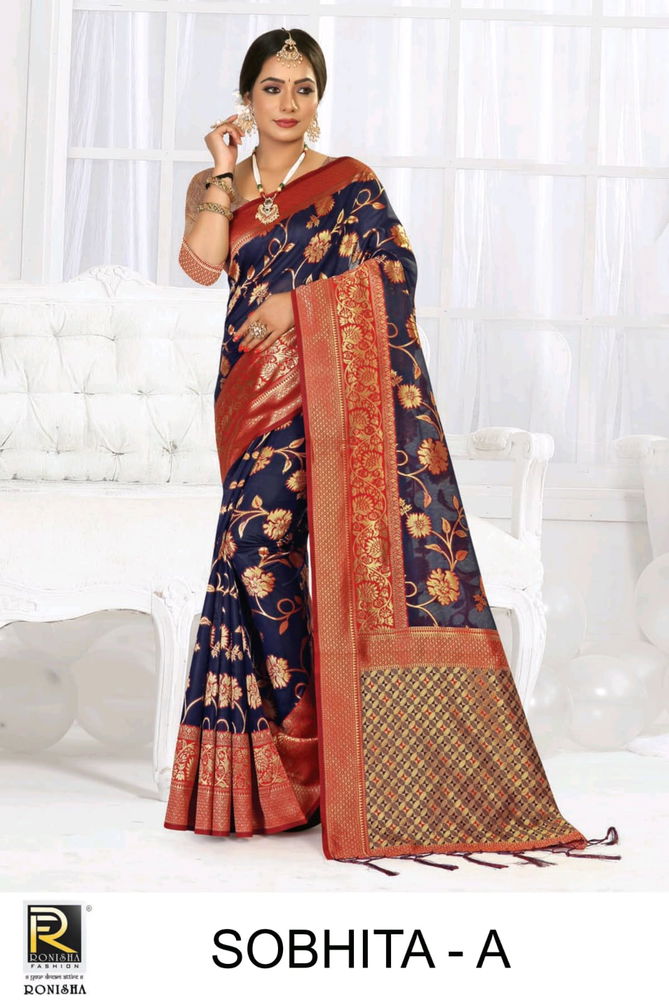 Ronisha Sobhita Soft Cotton Silk Wholesale Designer Sarees