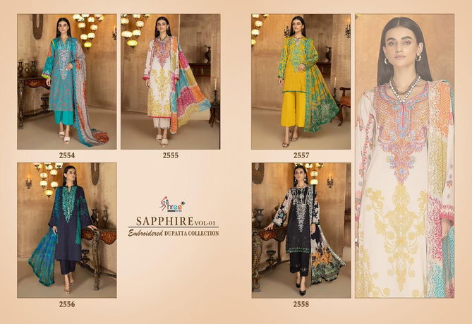 Shree Sapphire Vol 1 Wholesale Cotton Pakistani Salwar Suits