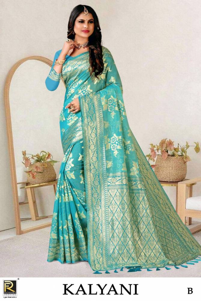 Ronisha Kalyani Cotton Silk Fancy Wholesale Designer Sarees