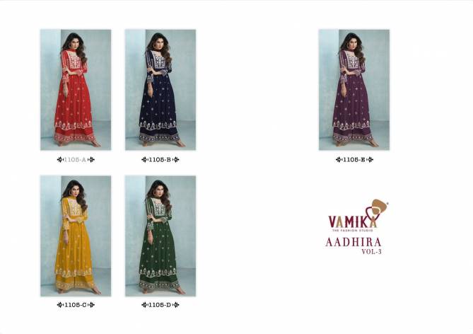 Vamika Aadhira Vol 3 Fancy Wholesale Readymade Suits Catalog