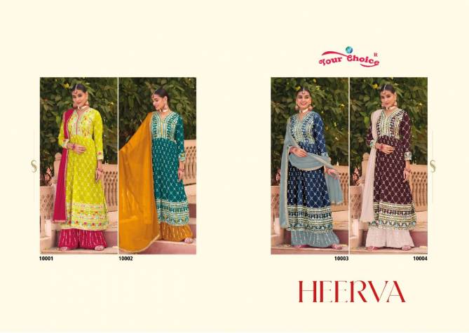 Your Choice Heerva Georgette Wholesale Wedding Wear Salwar Suits