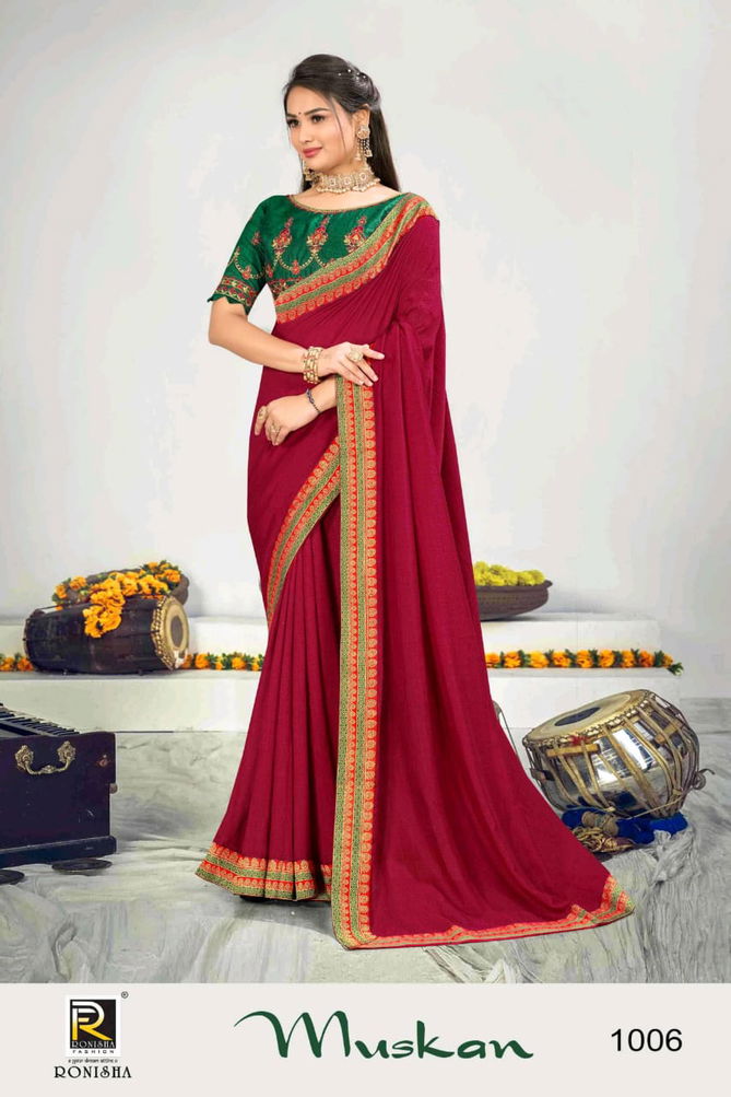 Ronisha Muskan Colors Wholesale Pure Silk Sarees Catalog