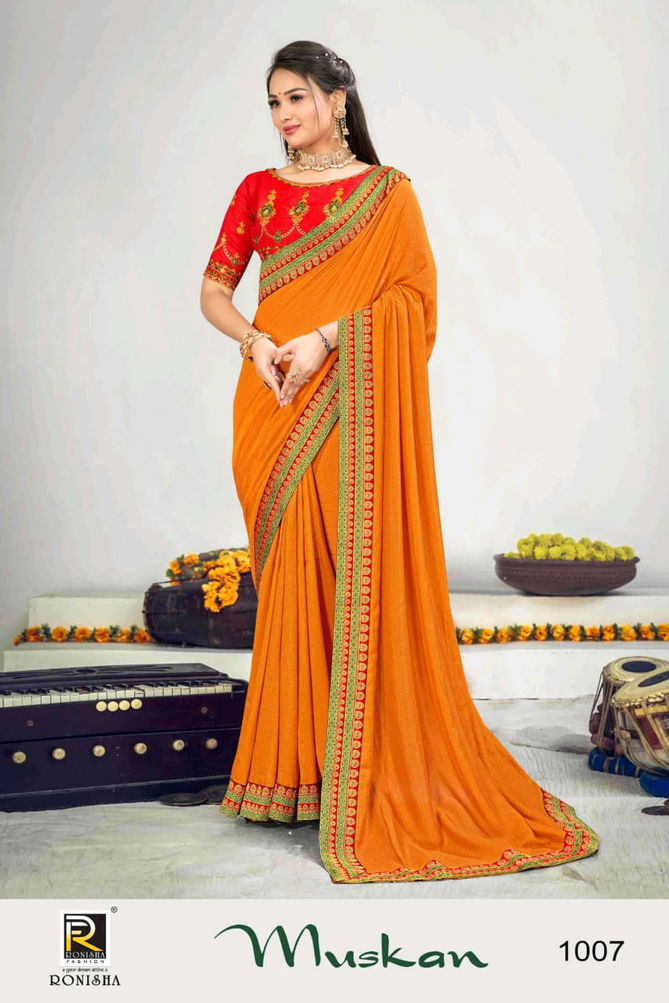 Ronisha Muskan Colors Wholesale Pure Silk Sarees Catalog