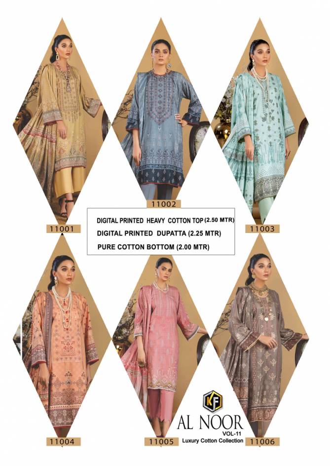 Keval Al Noor Vol 11 Wholesale Karachi Cotton Dress Material