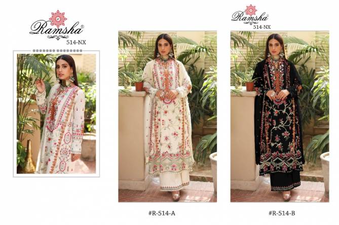 Ramsha R 514 Nx Georgette Wholesale Pakistani Suits