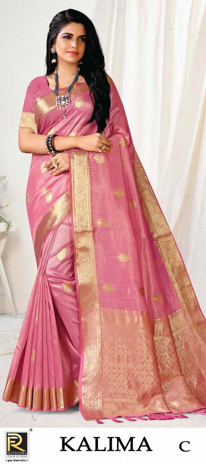 Ronisha Kalima Colors Wholesale Banarasi Silk Saree Catalog
