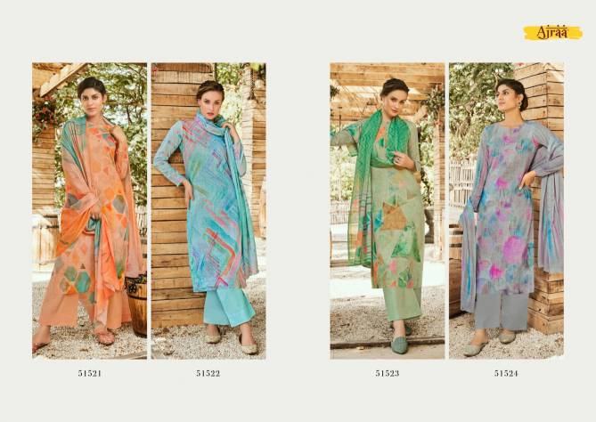 Ajraa Canvas 51521-51524 Wholesale Printed Designer Salwar Suits 