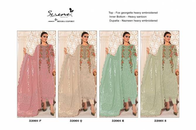 Serine 52001 P To S Wholesale Pakistani Salwar Suits Catalog