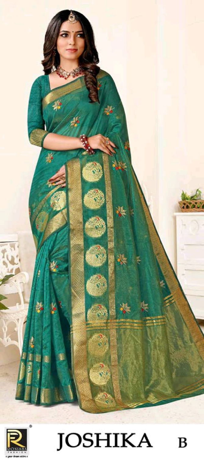 Ronisha Joshika Colors Wholesale Banarasi Silk Saree Catalog