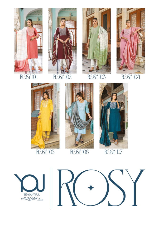 Rosy By Wanna 101-107 Designer Kurtis Catalog