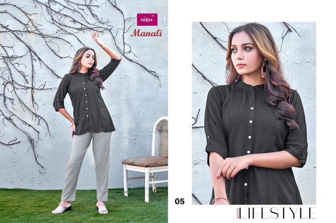 Manali By Nish Ladies Top With Bottom Catalog