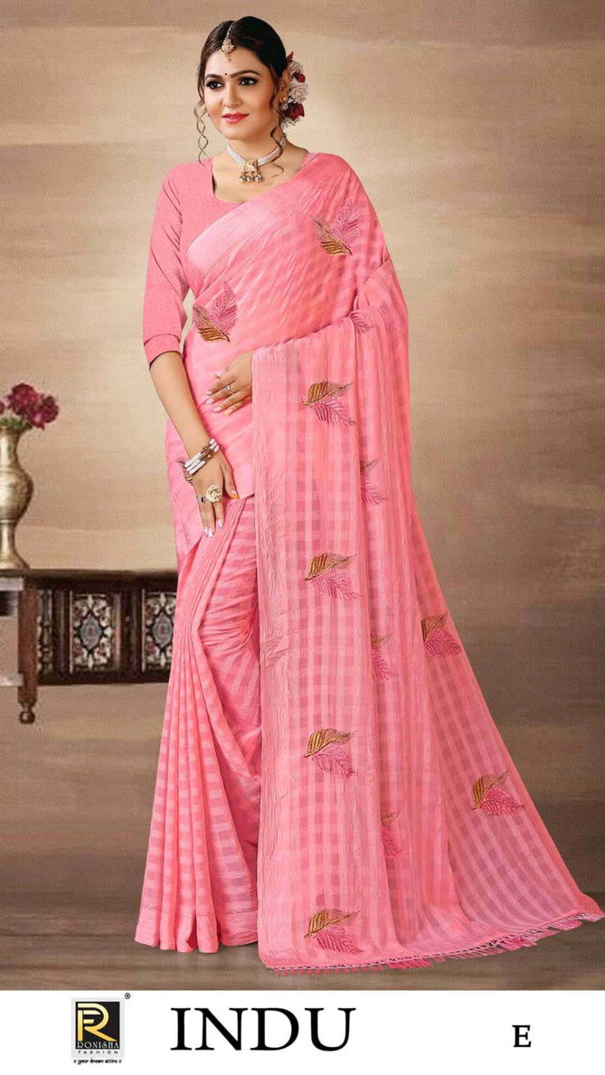 Indu By Ronisha Colors Georgette Sarees Catalog