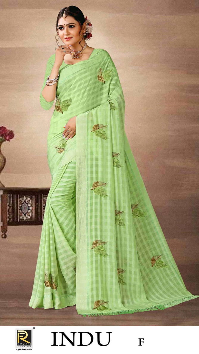 Indu By Ronisha Colors Georgette Sarees Catalog