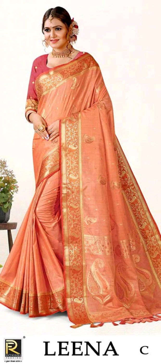 Leena By Ronisha Banarasi Silk Sarees Catalog