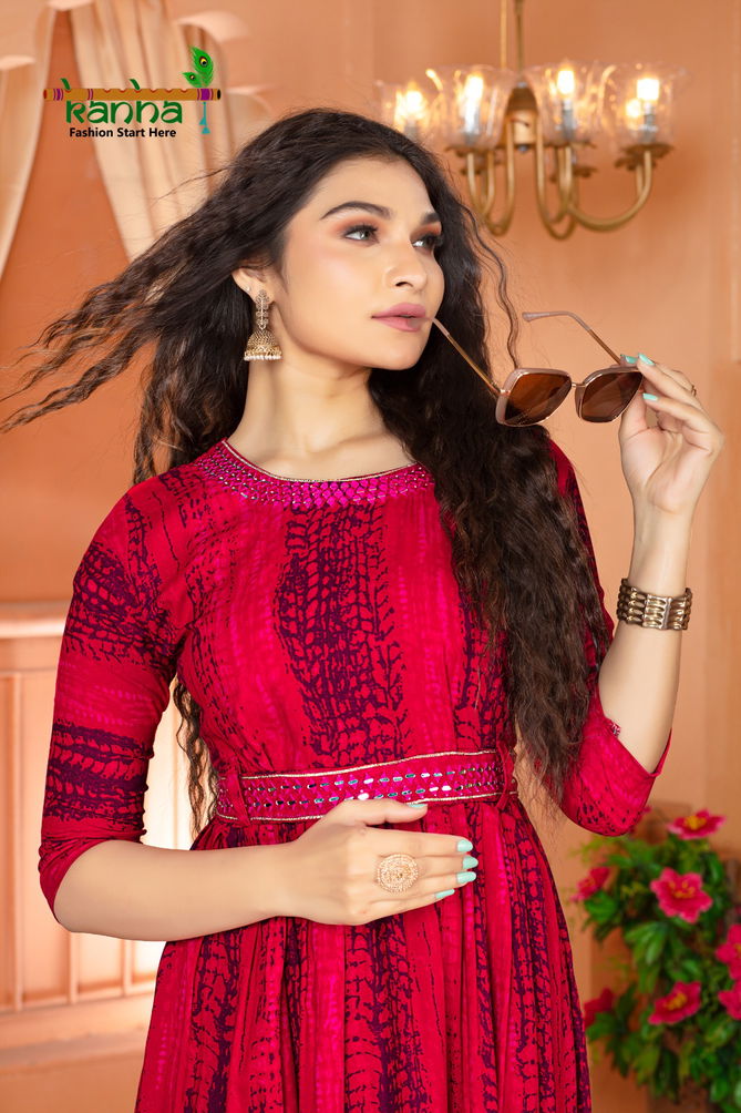 Koman By Kanha 101-106 Printed Kurtis Catalog