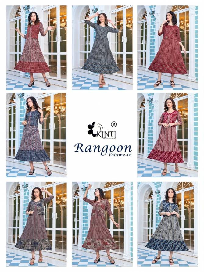 Rangoon Vol 10 By Kinti Anarkali Kurtis Catalog