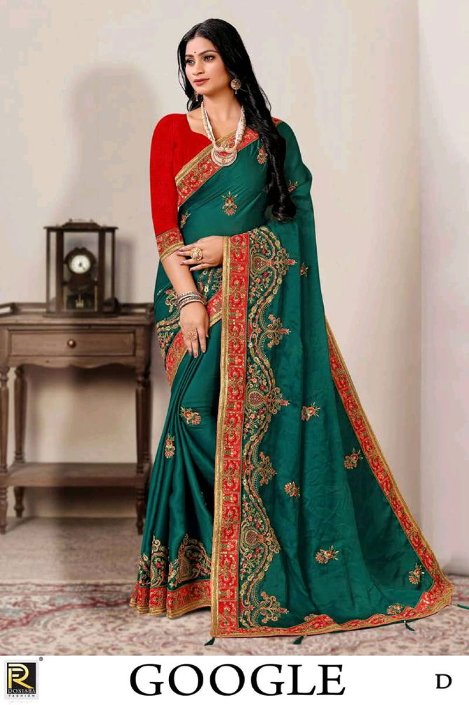 Google By Ronisha Colors Designer Sarees Catalog