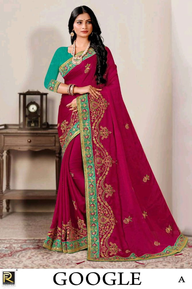 Google By Ronisha Colors Designer Sarees Catalog