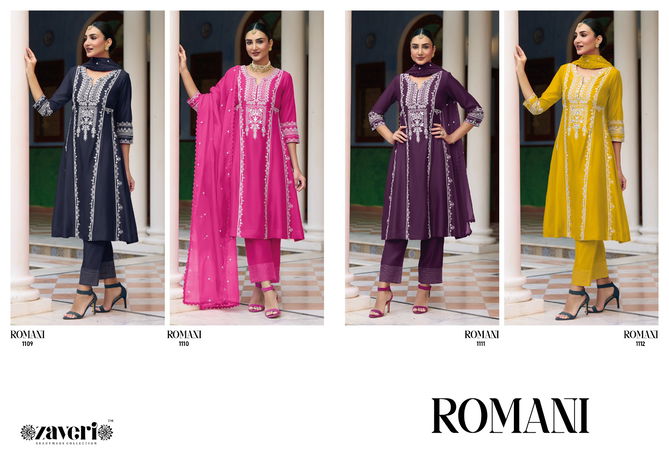 Romani By Zaveri 1109-1112 Salwar Kameez Readymade Catalog