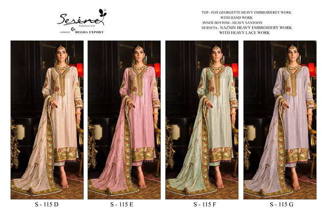 Serine S 115 D To G Colors Pakistani Suits Catalog