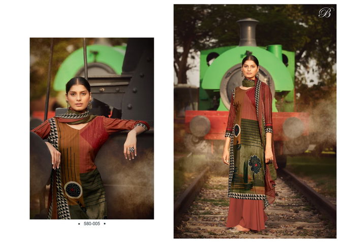 Ruhani By Belliza Woollen Winter Wear Pashmina Dress Material Wholesale Online