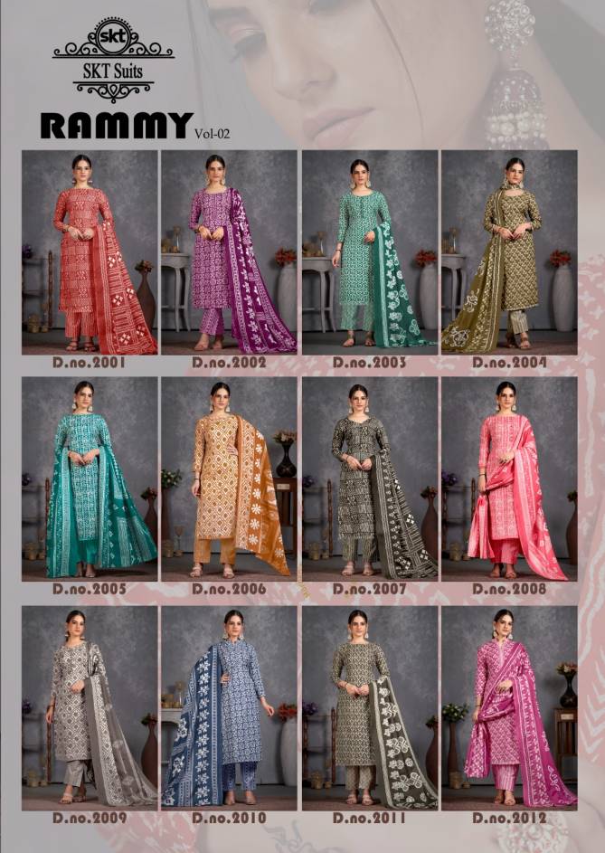 Rammy Vol 2 By Skt Printed Cotton Dress Material Catalog