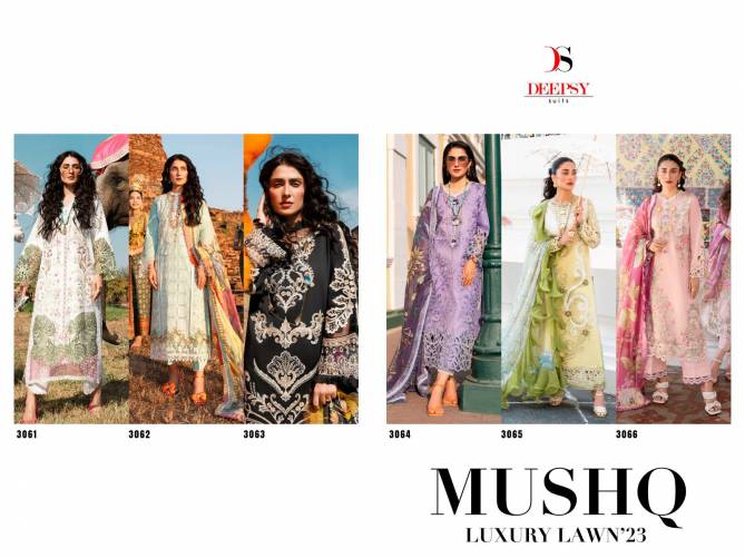 Mushq Luxury Lawn 23 By Deepsy Pakistani Suit Catalog