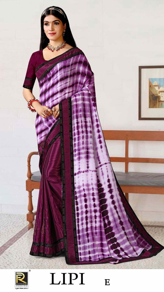 Lipi By Ronisha Colors Printed Sarees Catalog