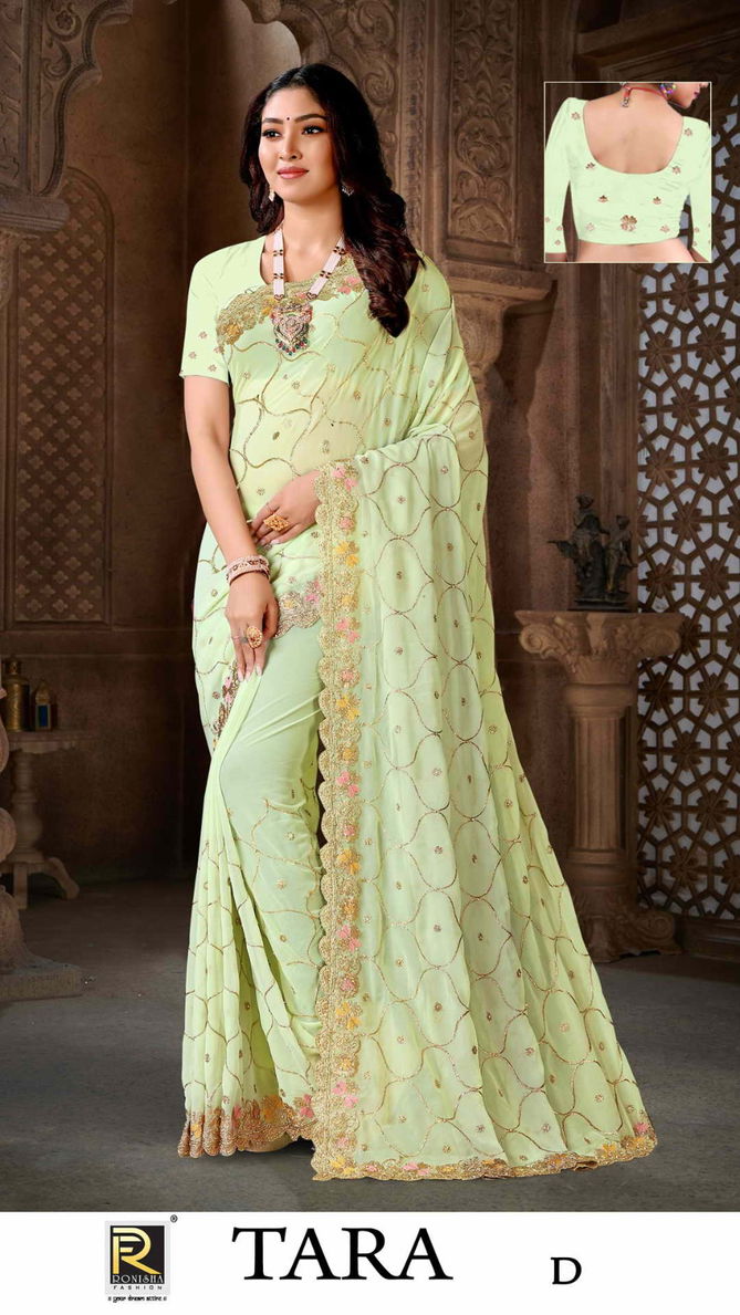 Tara By Ronisha Colors Georgette Sarees Catalog