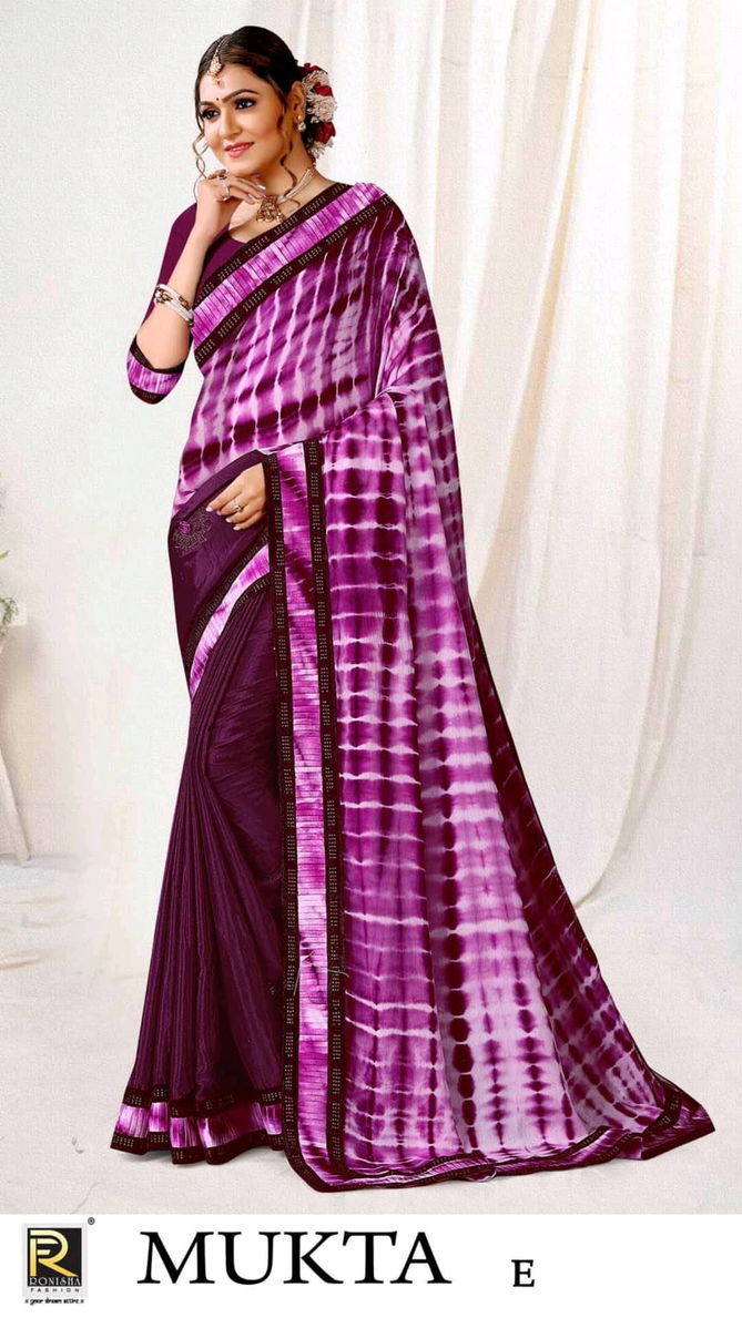 Mukta By Ronisha Colors Party Wear Sarees Catalog