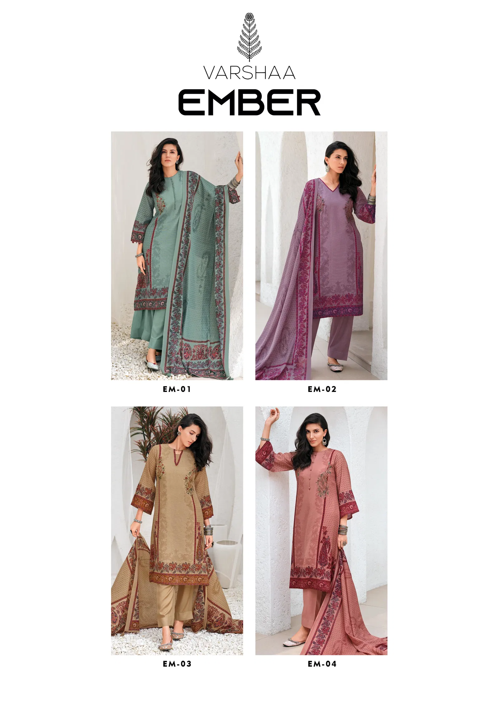 Ember By Varsha Cotton Digital Printed Designer Salwar Suits Online Wholesale