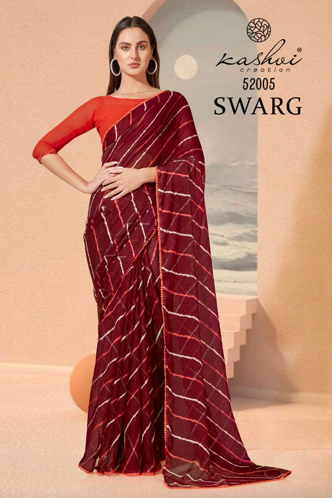 Kashvi Swarg By Lt 52001-52010 Daily Wear Sarees Catalog